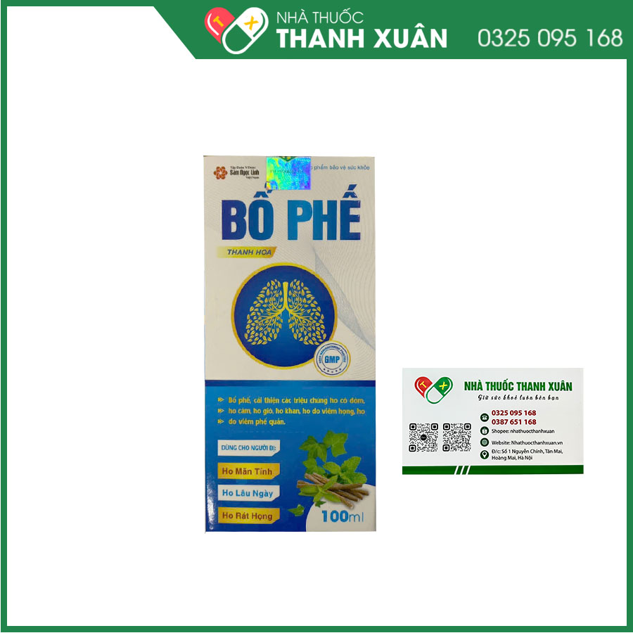 Bổ phế Thanh Hoa cải thiện triệu chứng ho có đờm